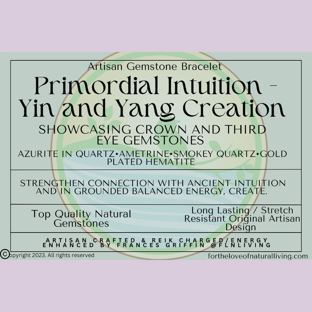 Primordial Intuition- Yin and Yang Creation - For the Love of Natural Living, LLC 