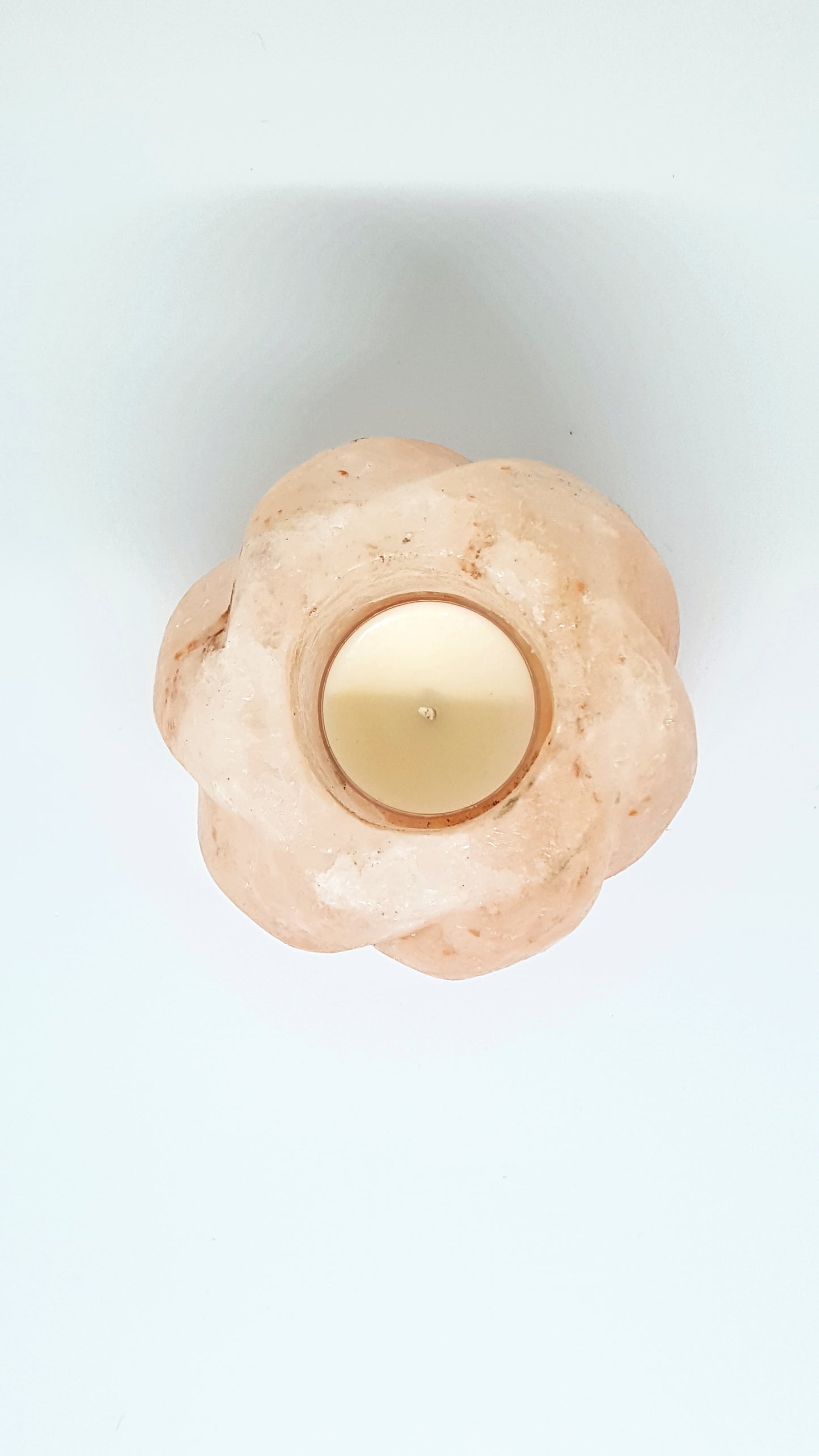 Himalayan Salt Flame Candle Holder - For the Love of Natural Living, LLC 