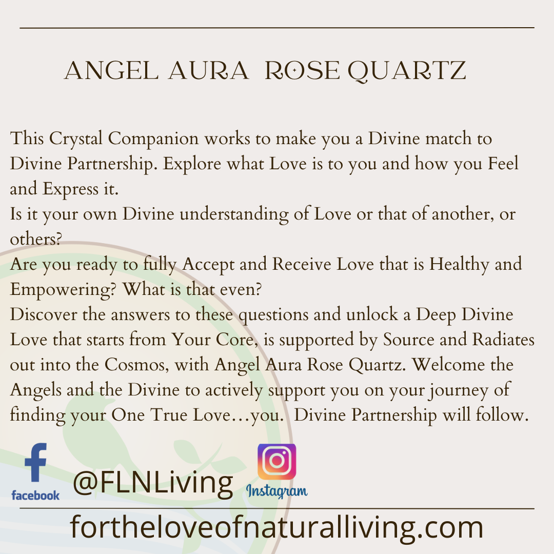 Angel Aura Rose Quartz Artesian Pendant - For the Love of Natural Living, LLC 